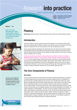 5 Fluency - Speld NSW
