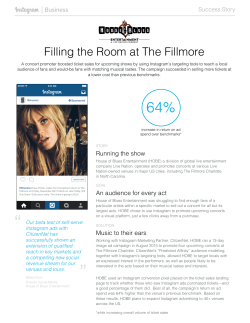 Driving Sales on Instagram with House of Blues Entertainment
