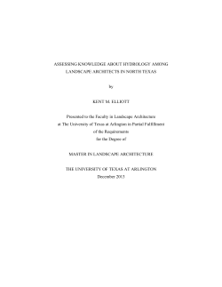 ASSESSING KNOWLEDGE ABOUT HYDROLOGY AMONG