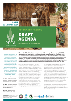 dRaFt aGenda