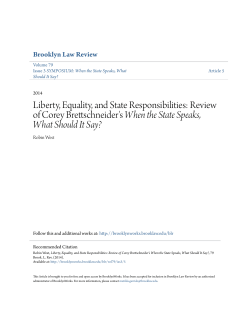 Liberty, Equality, and State Responsibilities