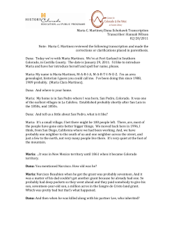 Maria C. Martinez/Dana Echohawk Transcription
