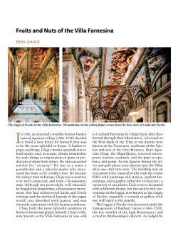 Fruits and Nuts of the Villa Farnesina