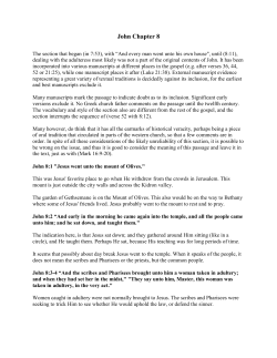 John Chapter 8 - Discover Revelation