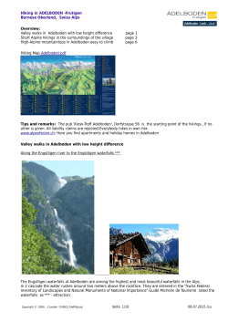 Hiking in ADELBODEN