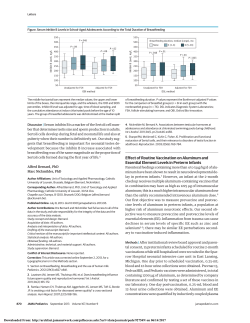 Effect of Routine Vaccination on Aluminum and Essential Element