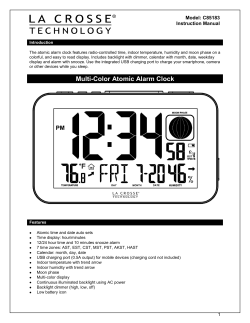 Multi-Color Atomic Alarm Clock