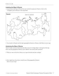 Labeling the Map of Russia Analyzing the Map of