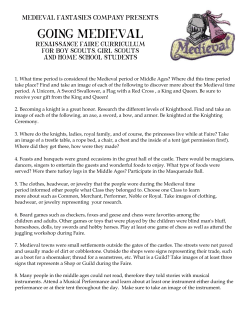 Going Medieval - Faire Patch Program