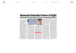 Manwani Unleashes Power of Eight