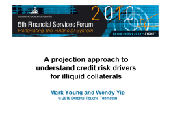 A projection approach to understand credit risk drivers for illiquid