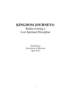 kingdom journeys - Adventures in Missions
