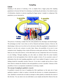 Sampling Techniques