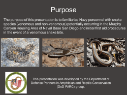 Purpose - DoD Natural Resources Progra