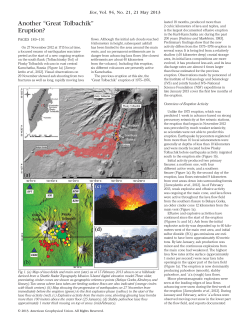 Another Great Tolbachik Eruption?