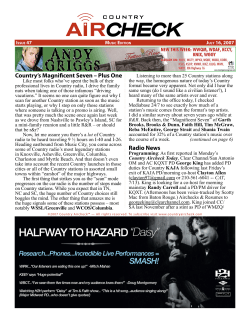 Country`s Magnificent Seven &ndash; Plus One Radio News