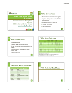 Tools for Spring Greenhouses