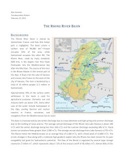 THE RHONE RIVER BASIN