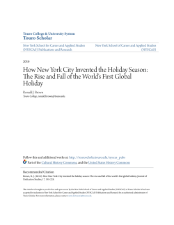 How New York City Invented the Holiday Season