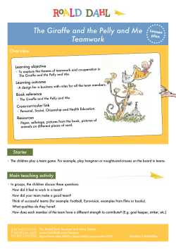 Teamwork - Roald Dahl Website