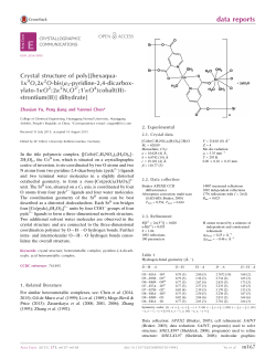 Crystal structure of poly [[hexaqua-1&kappa;4O, 2&kappa;2O-bis (&mu;3-pyridine