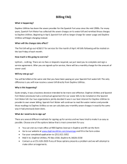Billing FAQ - Daphne Utilities
