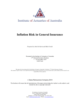 Inflation Risk in General Insurance