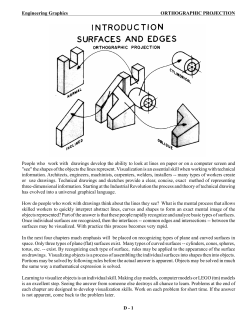 Pictorial vs. Orthographic Views
