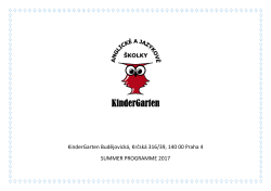 KinderGarten Budějovická, Krčská 316/39, 140 00 Praha 4