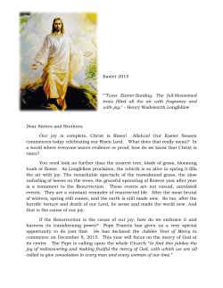 2015-Pastors-Easter - St. Pius X Catholic Community