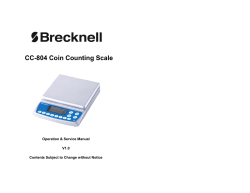 CC-804 Coin Counting Scale