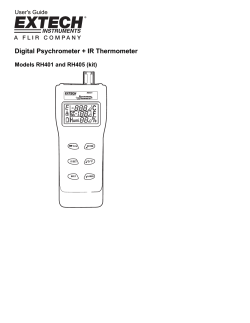 Digital Psychrometer + IR Thermometer