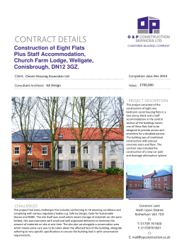 Construction of Eight Flats Plus Staff Accommodation, Church Farm