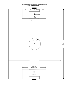 (U12-U18) SOCCER FIELD DIMENSIONS As