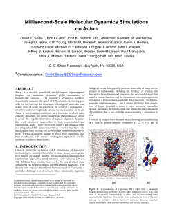 Millisecond-scale molecular dynamics simulations on Anton