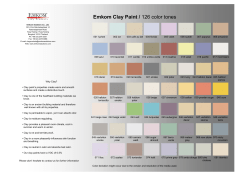 Emkom Clay Paint / 126 color tones