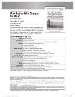 How Barbed Wire Changed the West
