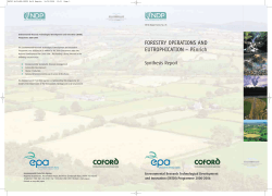 FORESTRY OPERATIONS AND EUTROPHICATION &ndash; PEnrich