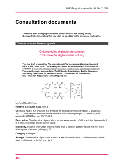Consultation documents - World Health Organization