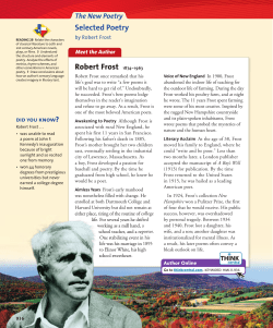 Robert Frost Poetry