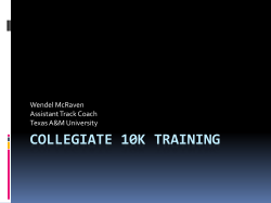 Collegiate 10k Training