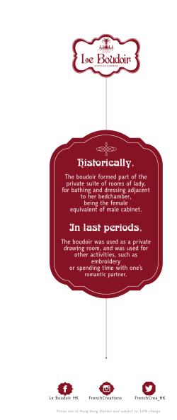 Cocktails list - French Creations