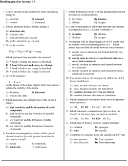 Bonding practice lessons 1-3