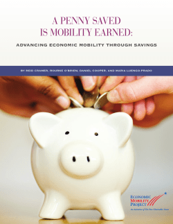 A PENNY SAVED IS MOBILITY EARNED: