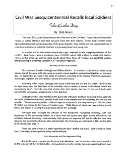 12. Civil War Centennial Recalls Local Soldiers