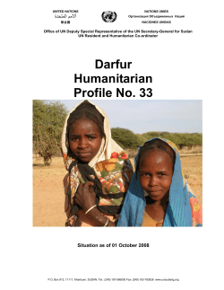 Darfur Humanitarian Profile No. 33
