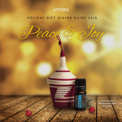 HOLIDAY GIFT GIVING GUIDE 2016