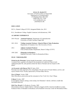 JULIA W. HASLETT University of North Carolina at Chapel Hill