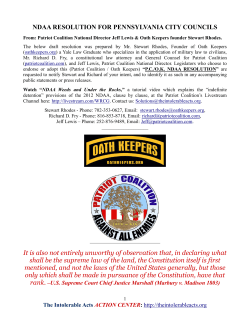 NDAA RESOLUTION FOR PENNSYLVANIA CITY