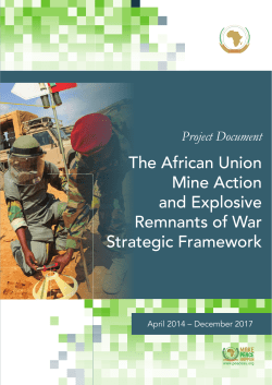 The African Union Mine Action and Explosive Remnants of War